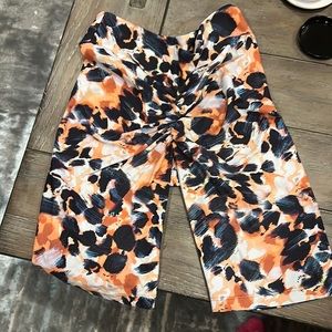 Lici cheetah scrunch biker shorts